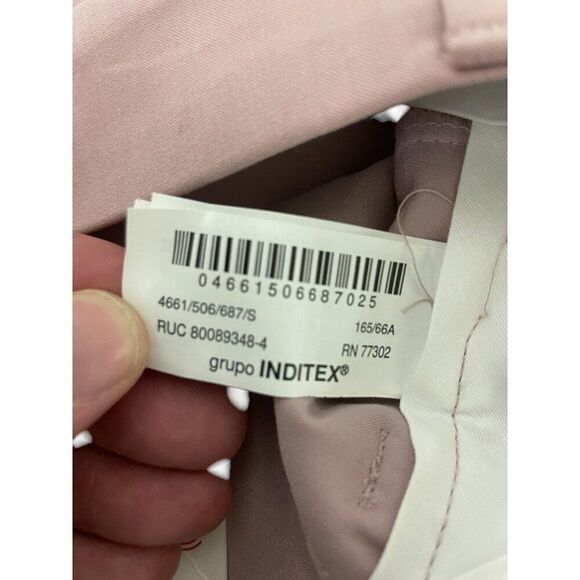 Zara Womens Dress Pants Trousers S Pink Double Pleat Pockets 4661/506 NWT - Picture 6 of 12